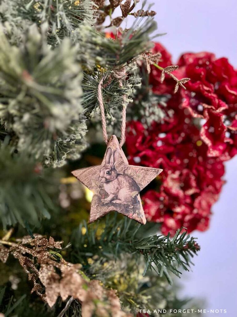 christmas tree decoration using iron orchid designs transfer
