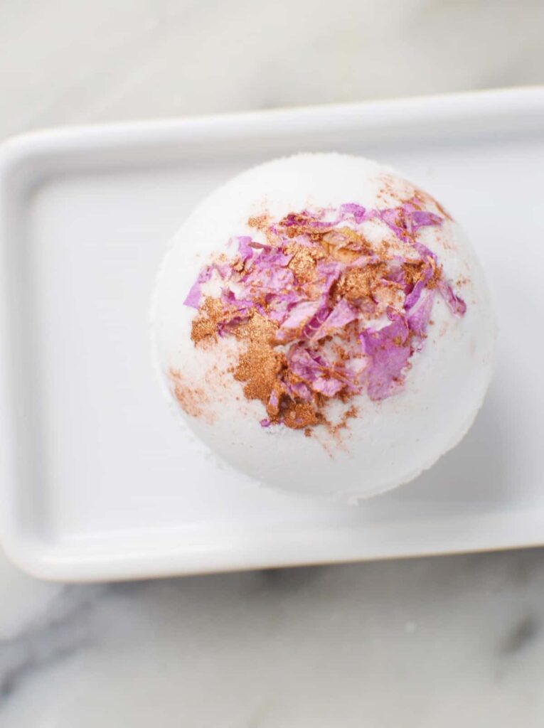 DIY-Recipe-How-to-Make-Rose-Gold-Dust-and-Rose-Petal-Bath-Bombs-8