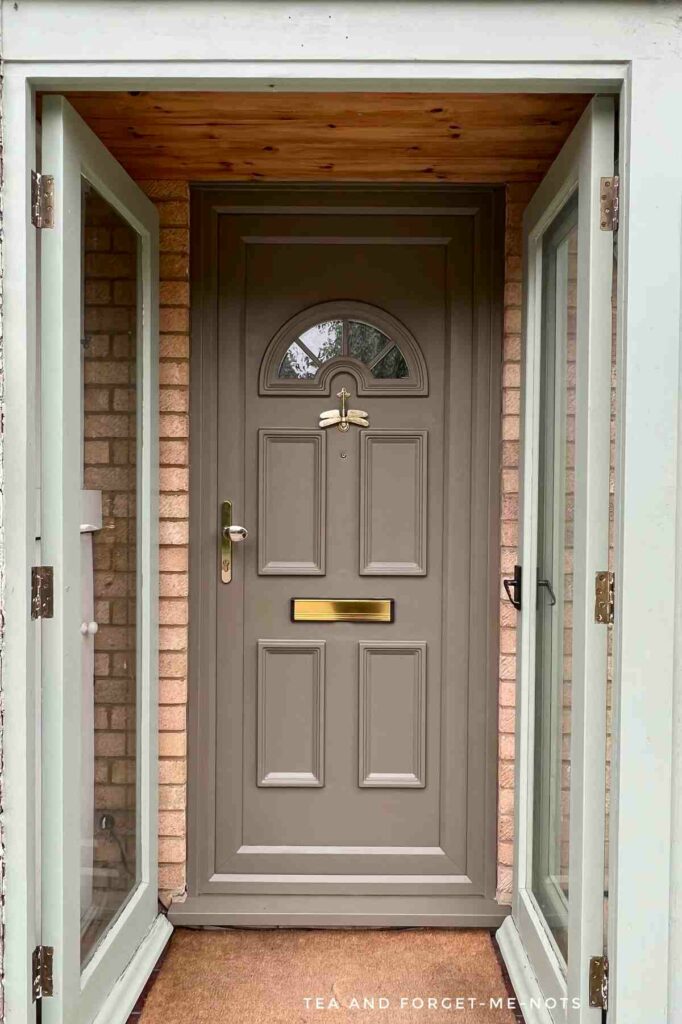 DIY painted front door makeover