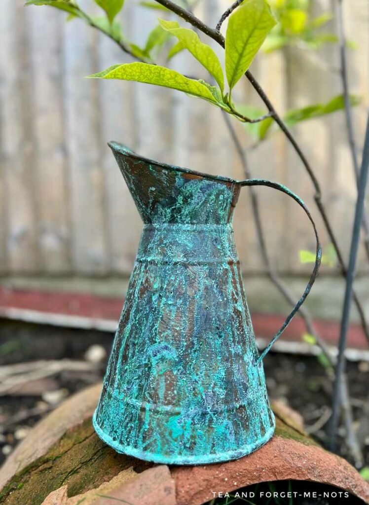 jug painted with dixie belle patina paint
