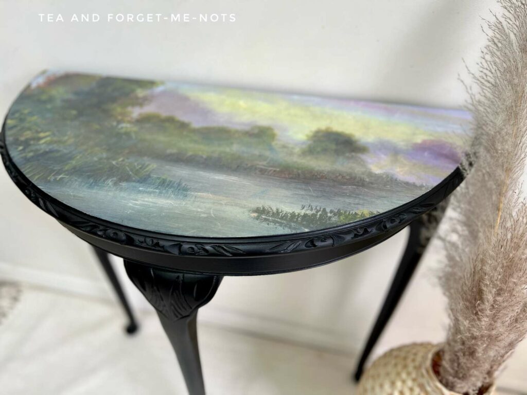 How To Paint a Table - DIY Black Painted Furniture – Tea and