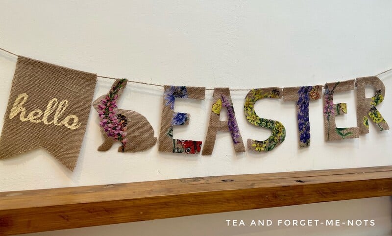 Final diy Easter garland