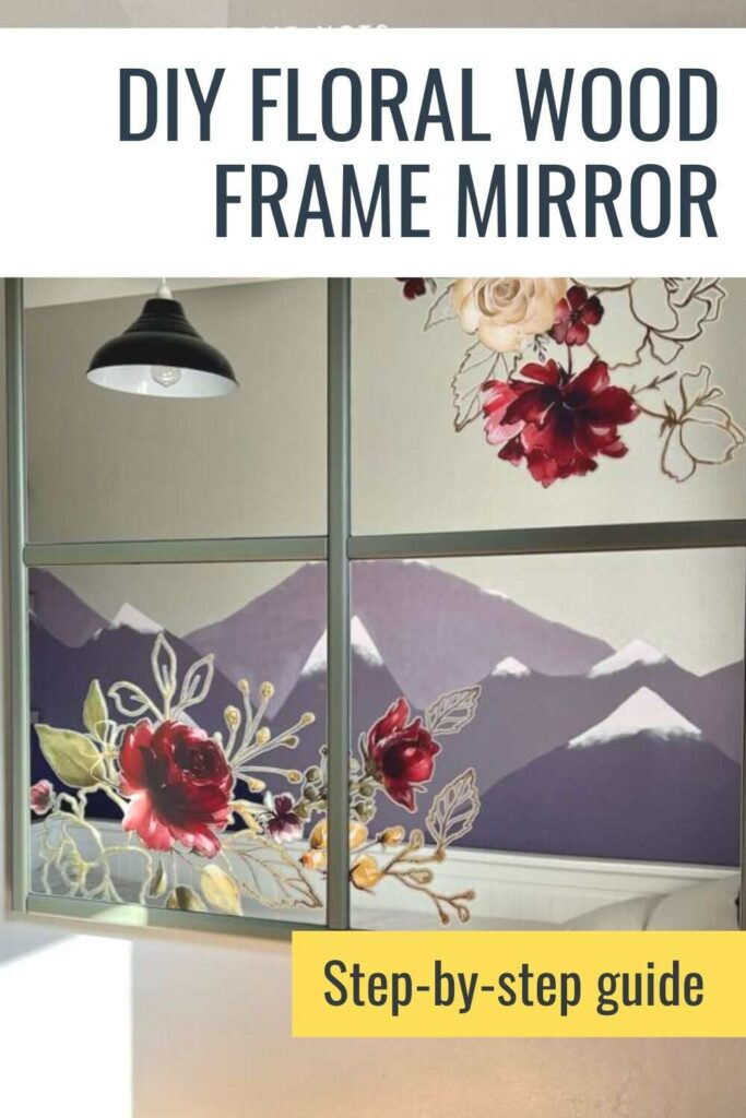 diy wood frame mirror pinterest pin