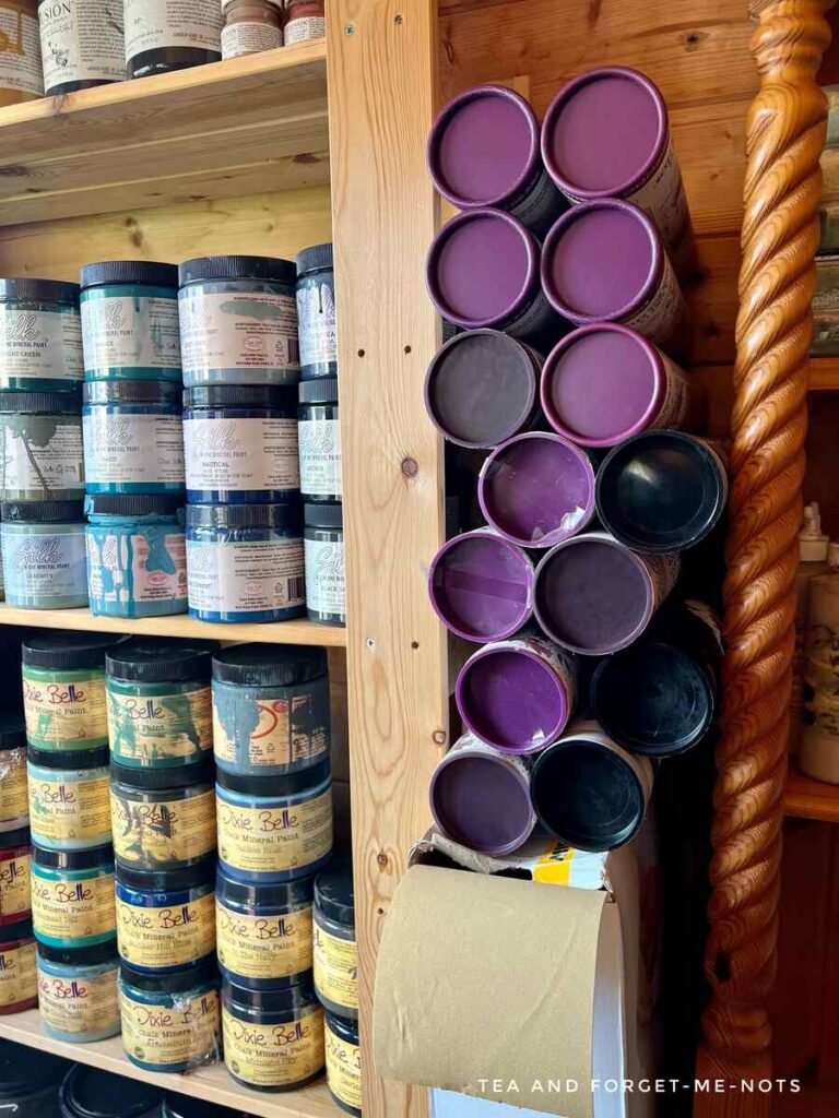 Organise craft supplies by filling unused space