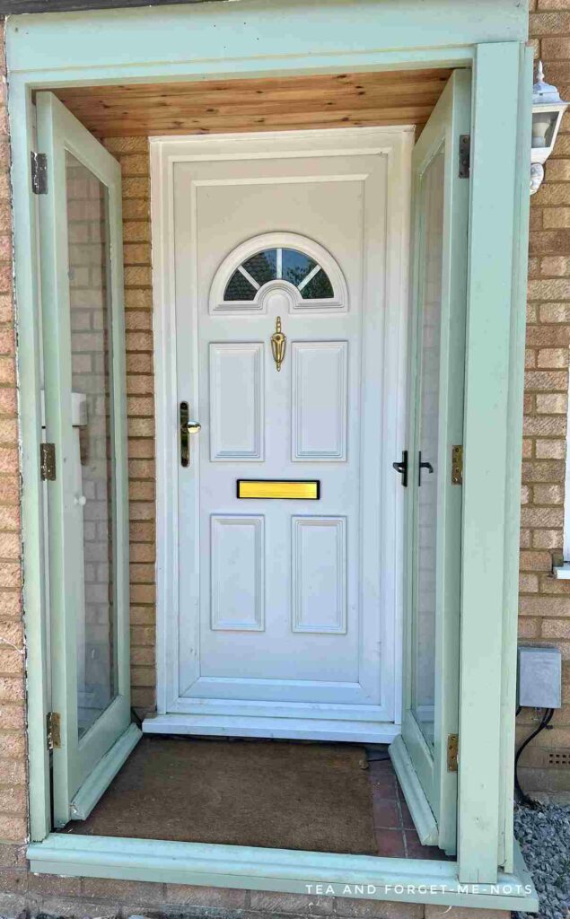 Upvc front door before painting