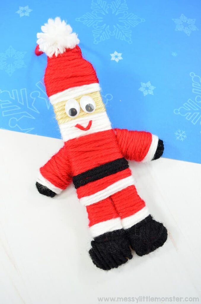 christmas-yarn-ornaments-christmas-crafts-for-kids