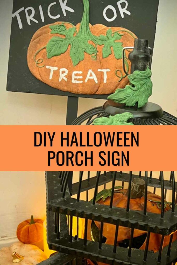 diy halloween porch sign pin