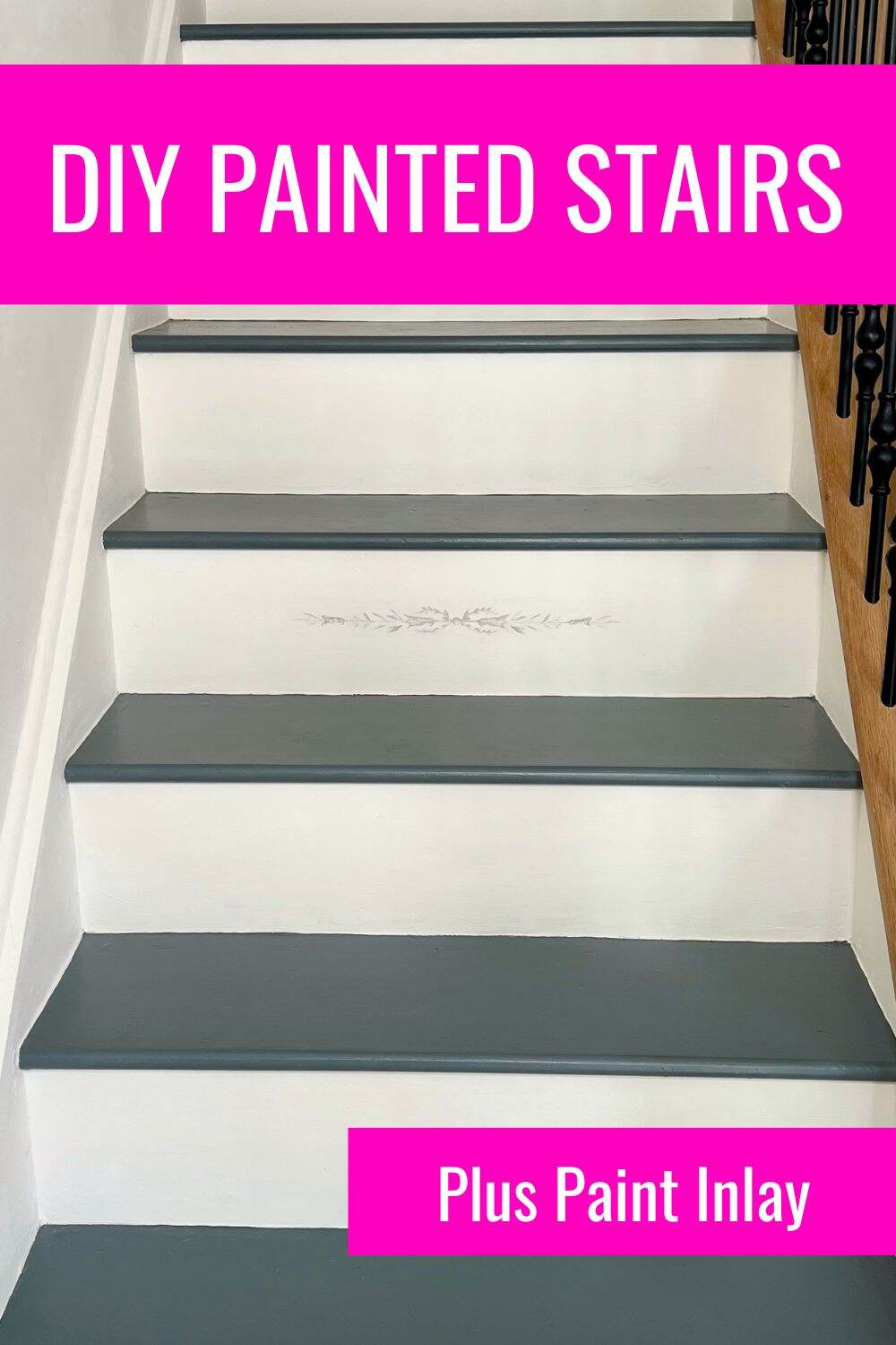 diy painted stairs makeover