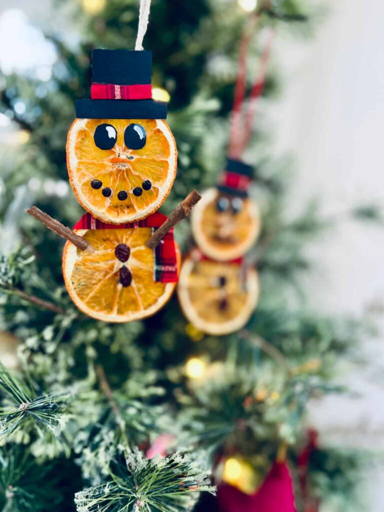 dried orange slices as christmas decorations