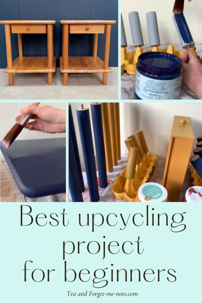 Pinterest pin - best upcycling project for beginners 