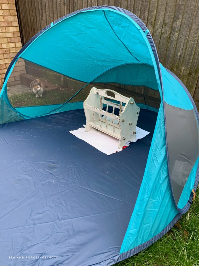 Upcycling tool spray tent