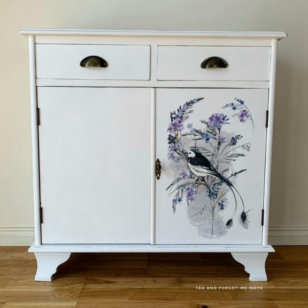 Rub on transfers for Furniture with bird decor transfer