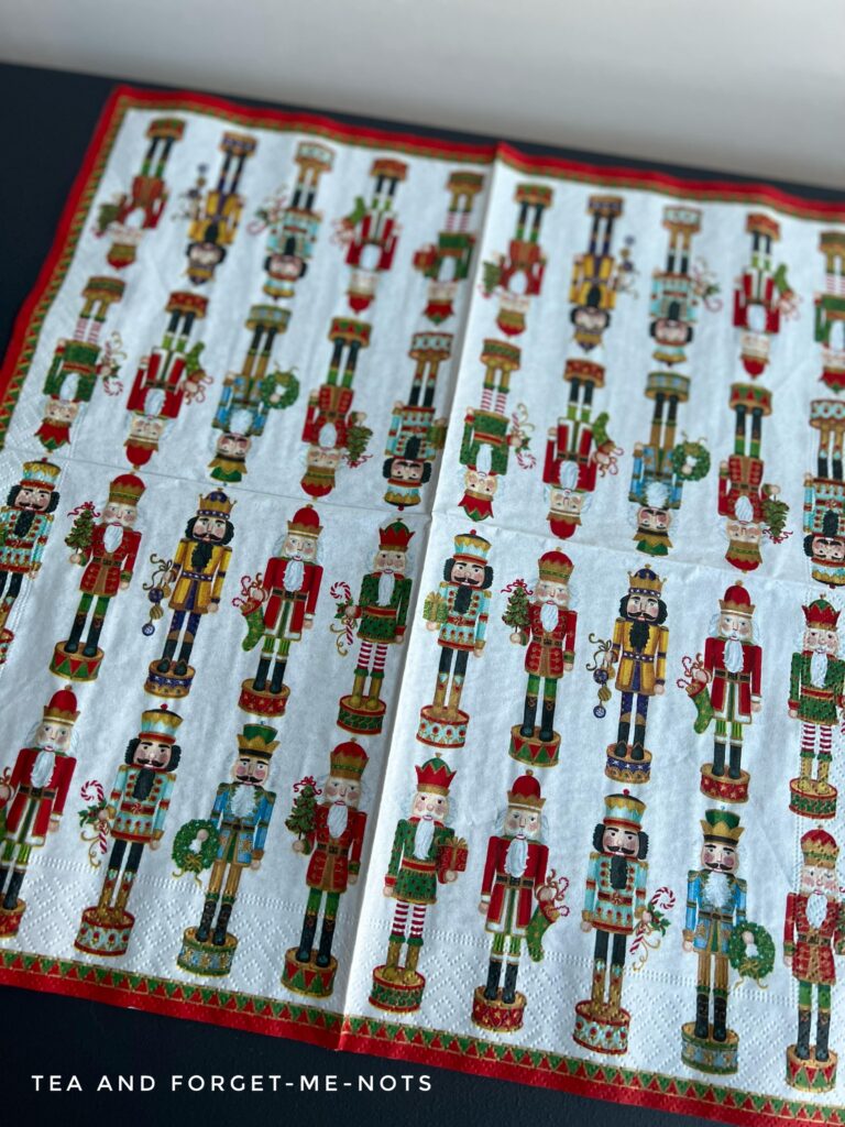 Nutcracker decoupage paper