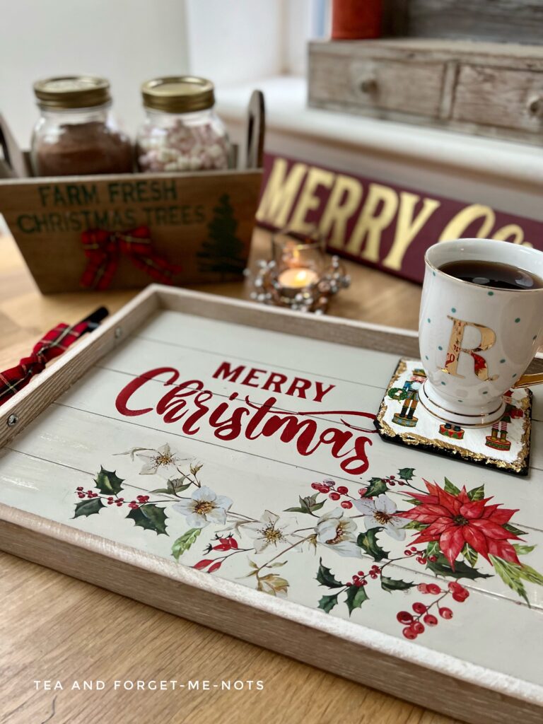 Final christmas tray and basket