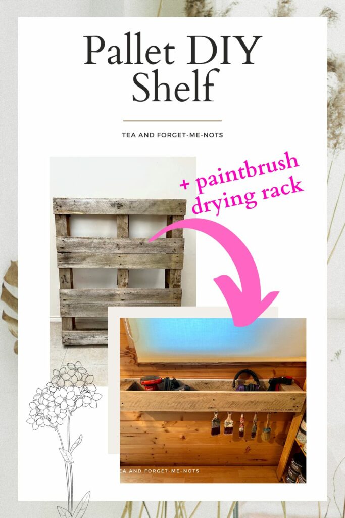 pallet wood shelf diy pin