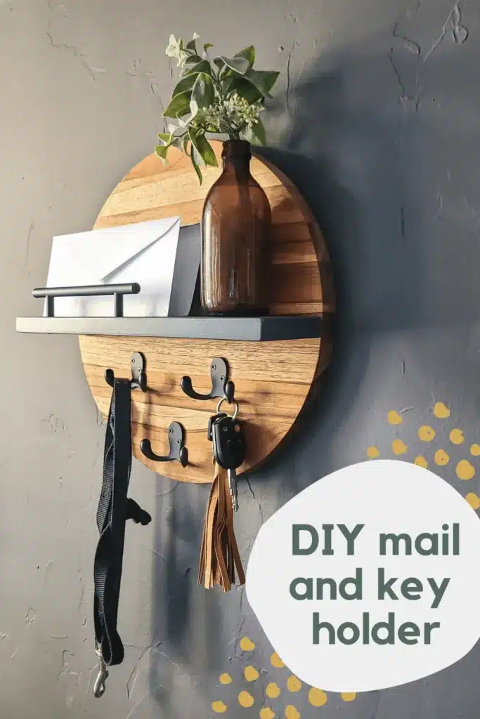 DIY mail and key holder