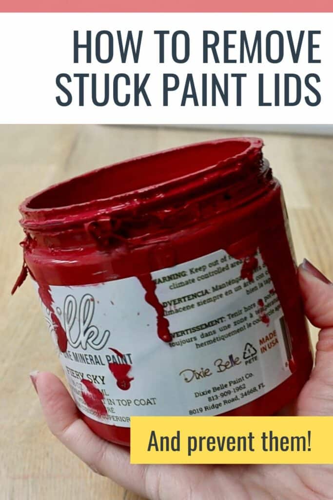 how to remove stuck paint lids