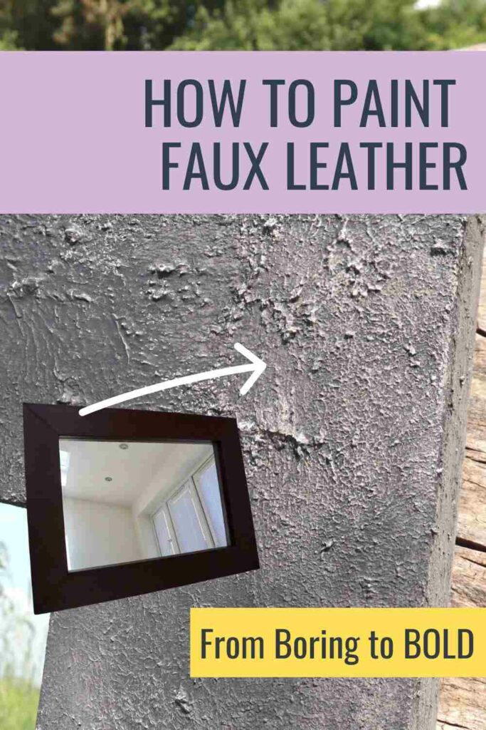 how to paint faux leather furniture pin 