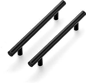 black bar handles