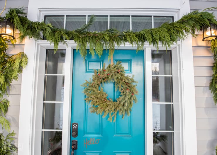 DIY Real Evergreen Christmas Wreath