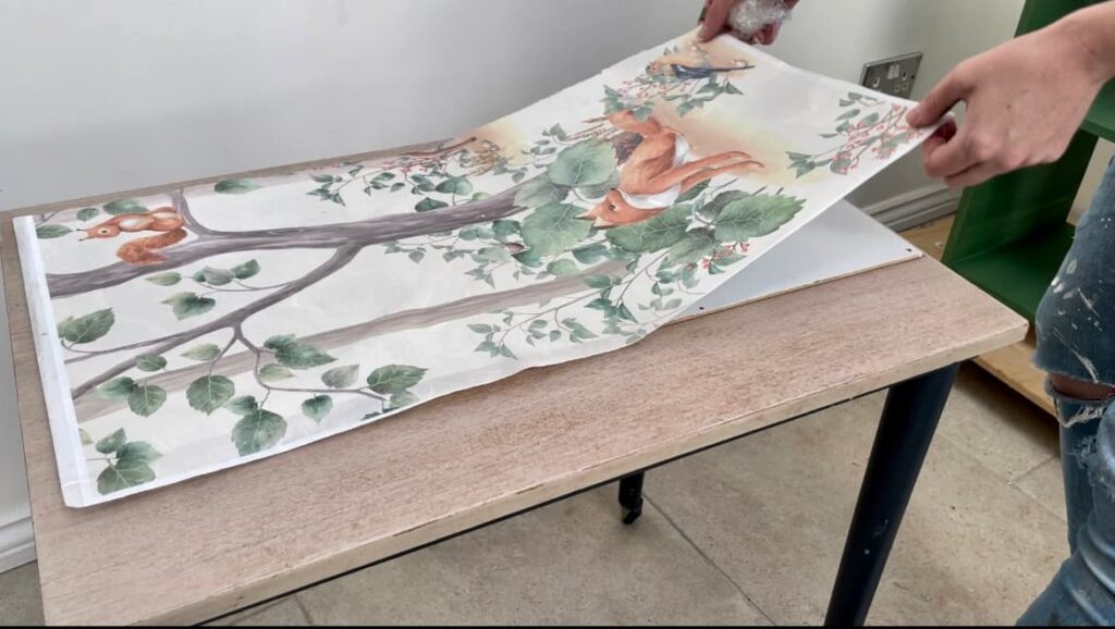 how to apply decoupage rice paper