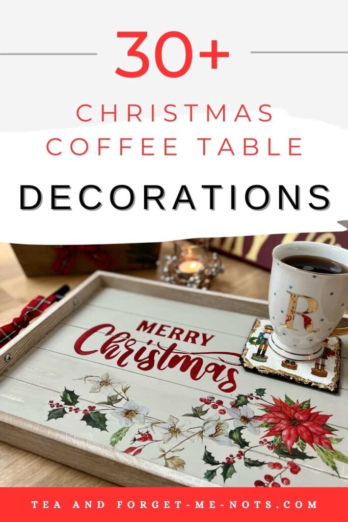 DIY Christmas coffee table decorations 