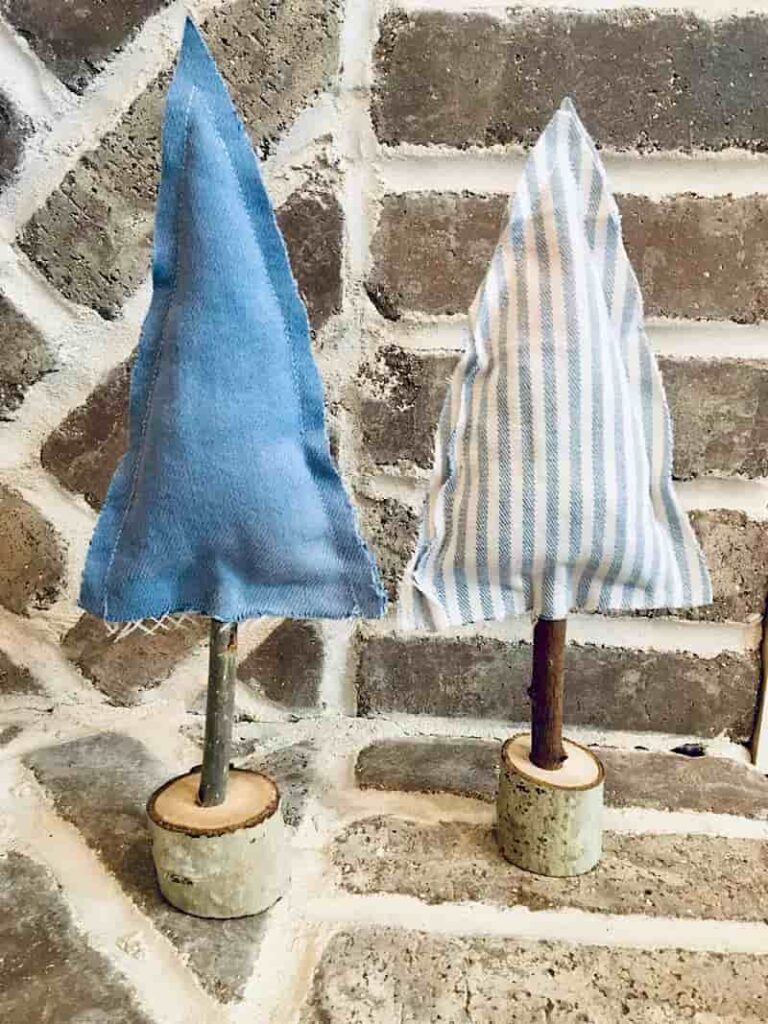 DIY Fabric Christmas Tree Decorations