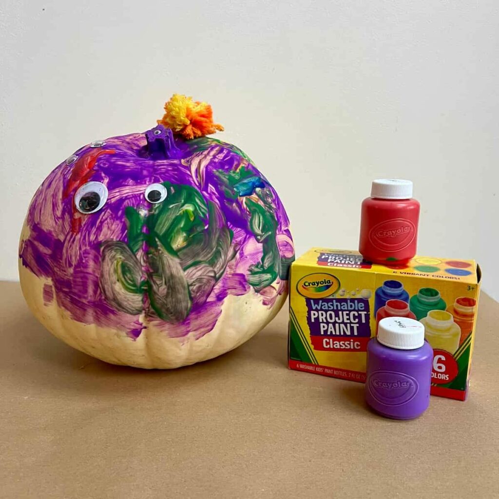 crayola washable paint for pumpkins