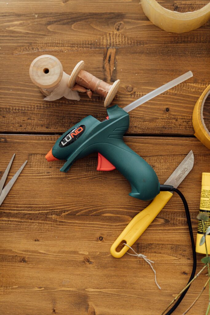 Close-Up Shot of a Glue Gun