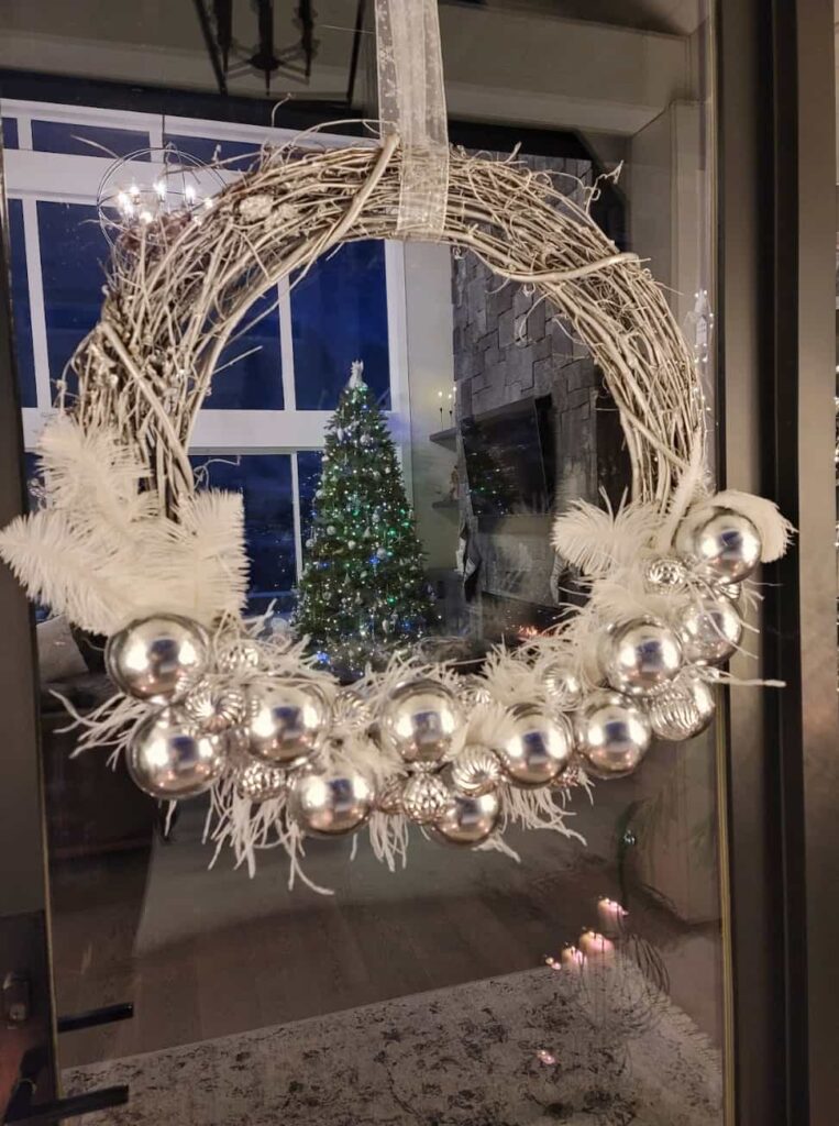 elegant winter wreath sweet valley acres