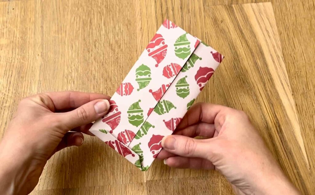 fold the paper advent pouches