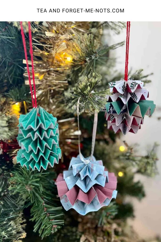 scrapbook paper ornaments pinterest
