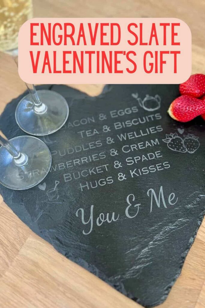 engraved slate valentine's gift pinterest pin.