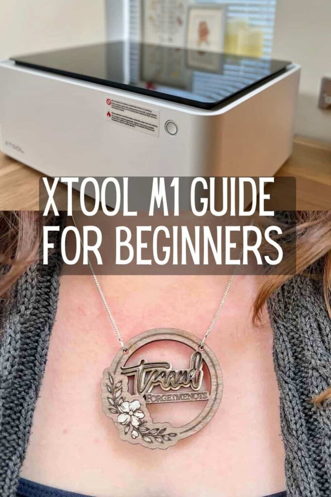 pinterest pin image for xtool m1 beginners guide.