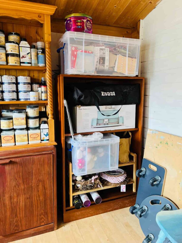 image shows seasonal items organised on shelves.