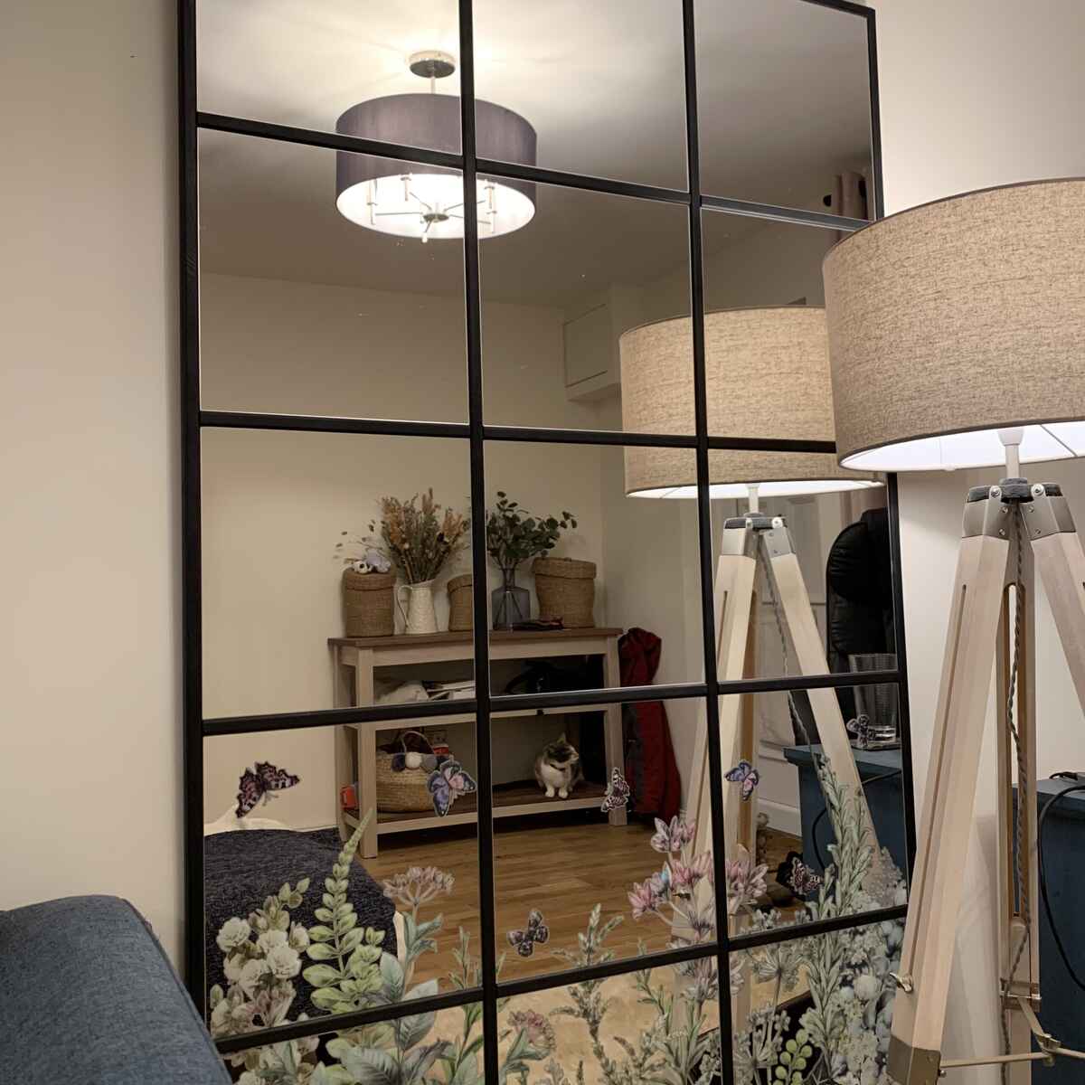 DIY Ikea mirror by lamplight