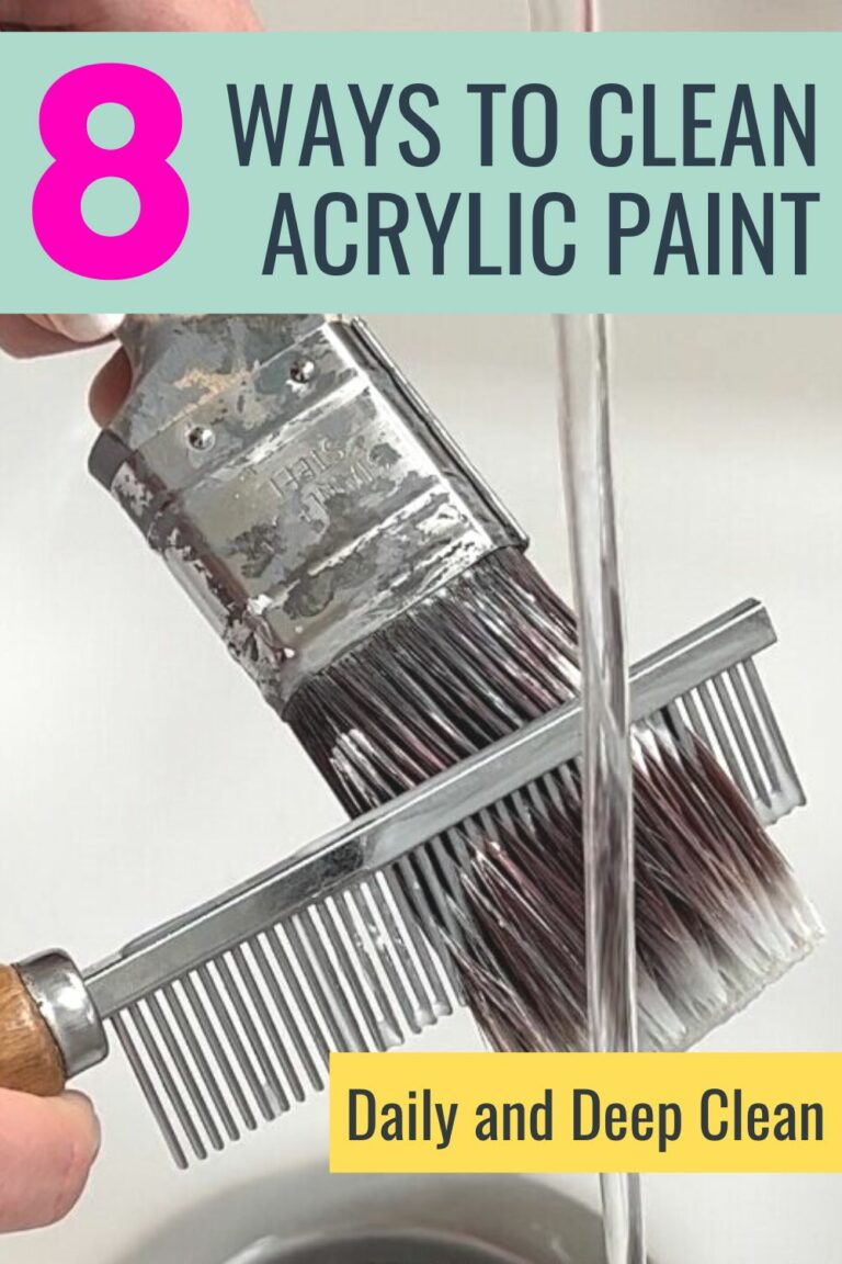 How To Clean Acrylic Paint Brushes Easily (8 Ways!) Tea and