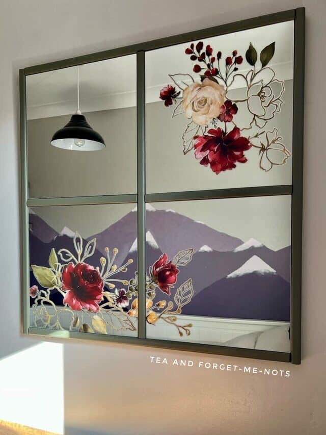 DIY Wood Frame Mirror (with IKEA Mirror Tiles)