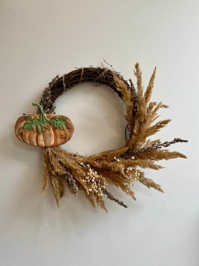 Make a Fall Pumpkin Wreath