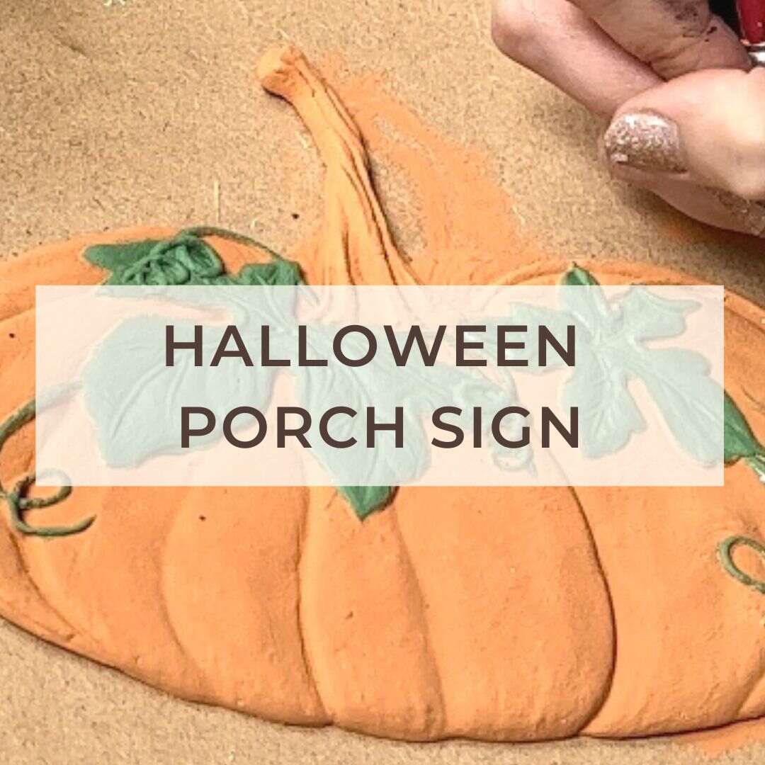 Easy DIY Halloween Porch Sign for Scary Porch Decorations