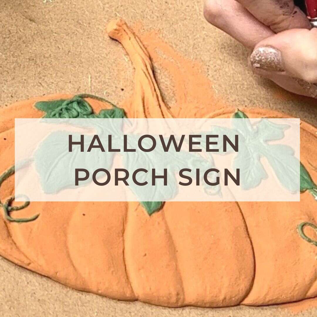 diy halloween porch sign