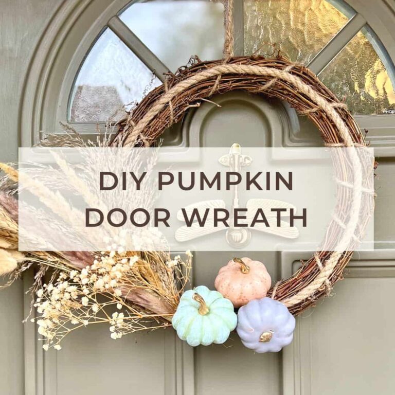 diy pumpkin wreath post