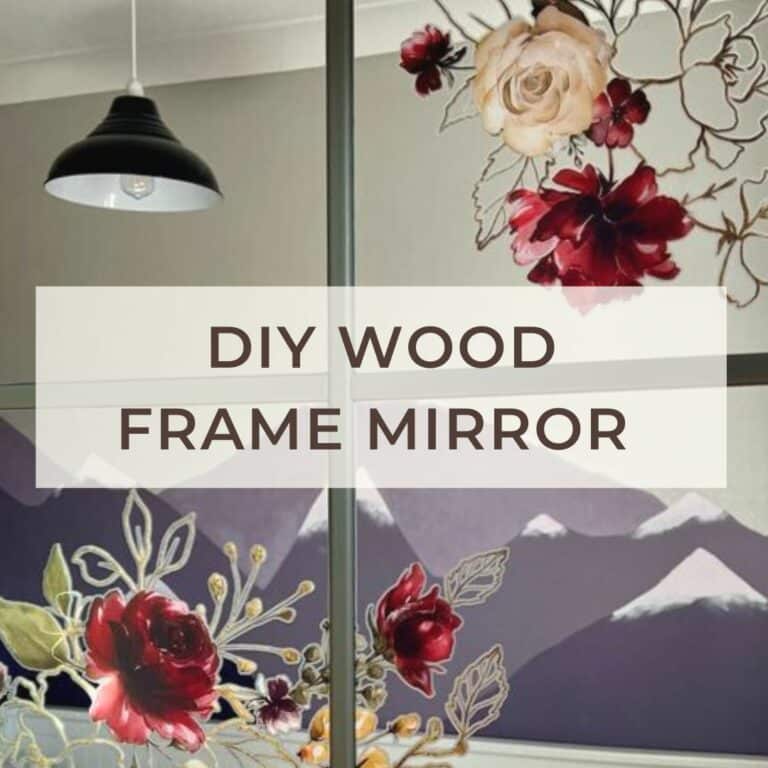 How to Make a DIY Wood Frame Mirror with Ikea Mirrors￼