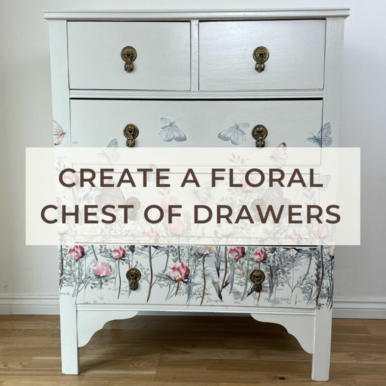 How to create a beautiful floral chest of drawers