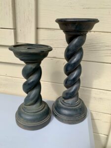 The original candlesticks - make money upcycling decor 