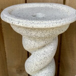 Close up of the candlestick top - make money upcycling decor 