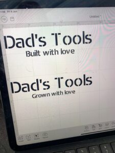 Stencil shown on Cricut’s Design Space 