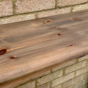 After one coat of stain