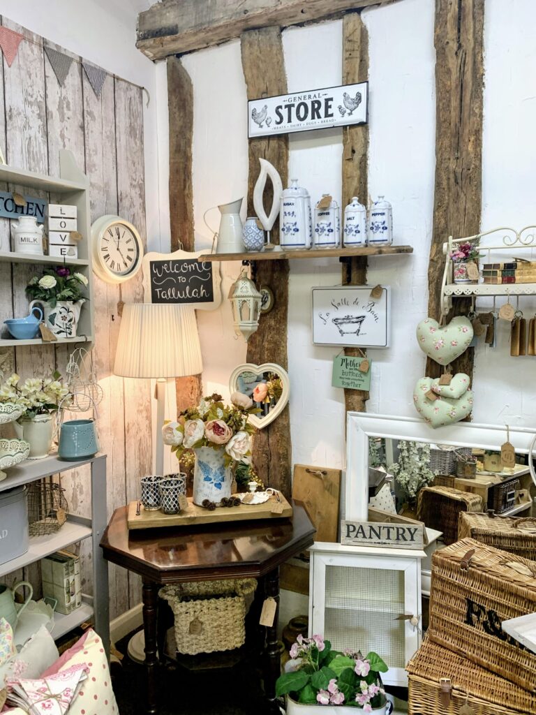 How to design a retail booth - tip 1 at Tallulah Vintage Home’s booth