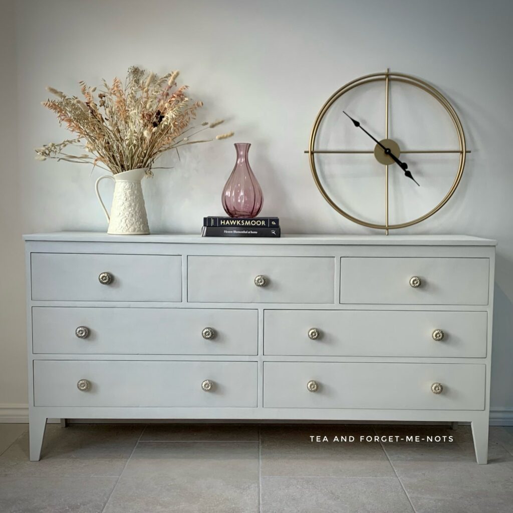 Finished upcycled chest of drawers